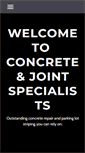 Mobile Screenshot of concreteandjoint.com